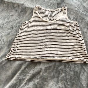 Madewell racerback striped tank, L, NWOT
